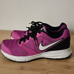 Nike Women's Pink and Black Running Shoes